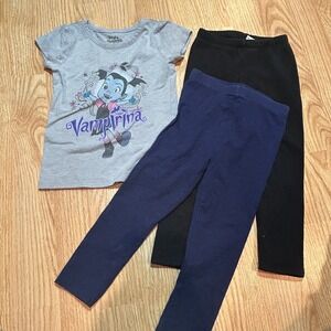 Vampirina and leggings set 3T
